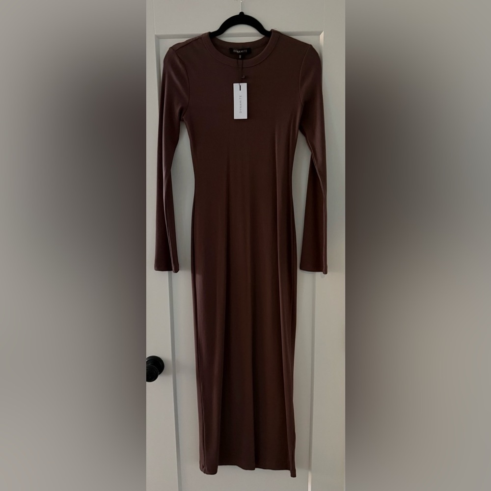 NWT Maxi Ribbed Dress - Small